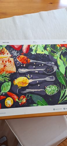 Customer photo review of Malen nach Zahlen - Frischer Lachs