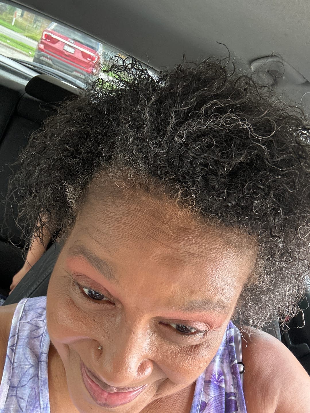 Customer photo review of Wash and Go Conditioner with Slippery Elm, Grapeseed Oil, and Aloe for Soft, Silky, Moisturized Curly Hair