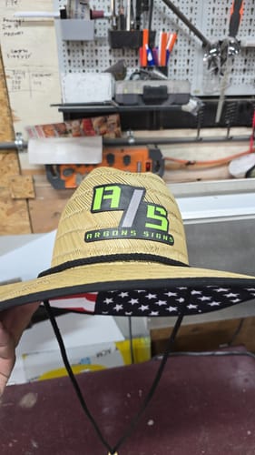 Customer photo review of Personalized Straw Hat - Richardson 828