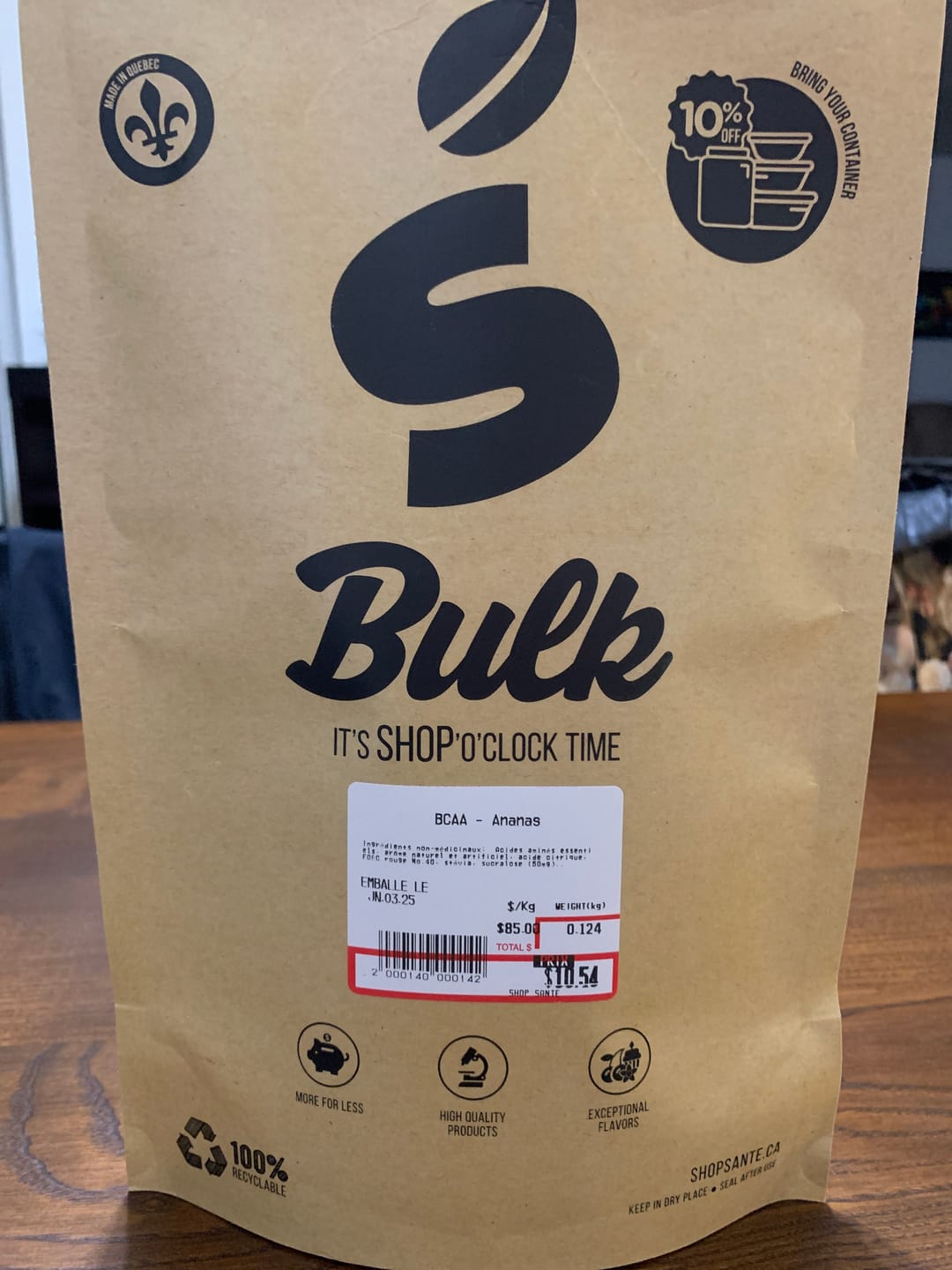 Customer photo review of VRAC - Bcaa (100g)