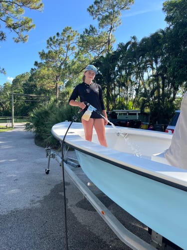 Customer photo review of Salty Hull Boat Foam Gun: Tournament Series Stainless Steel