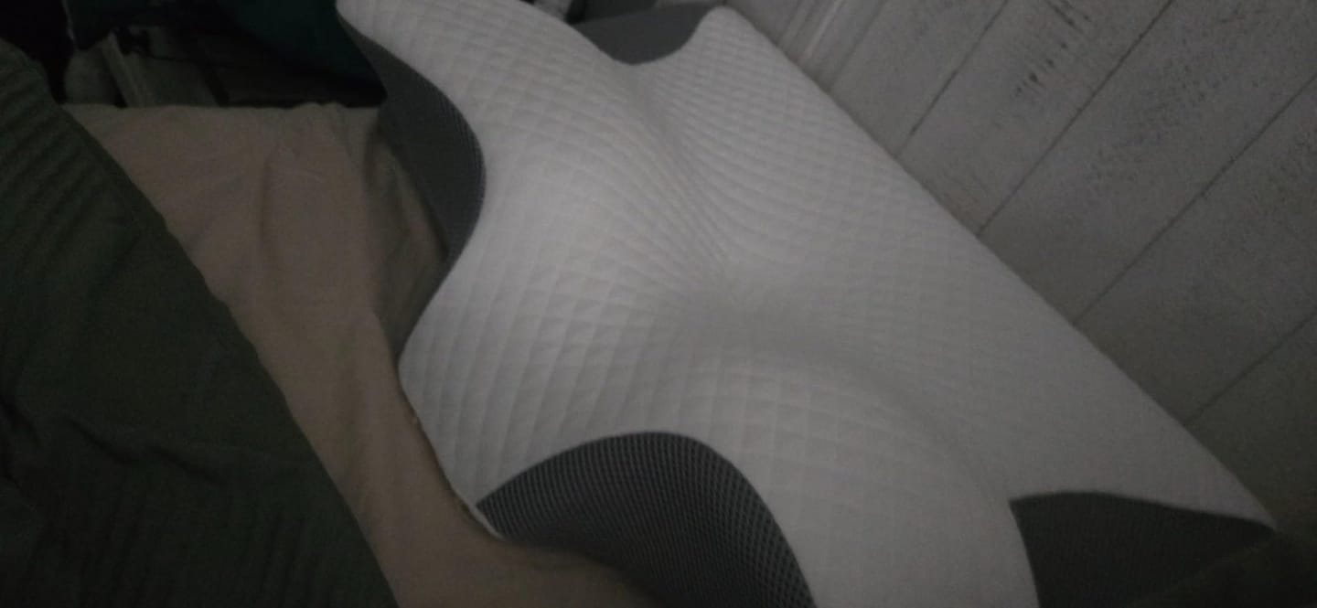 Customer photo review of Dreamers® Relief Pillow