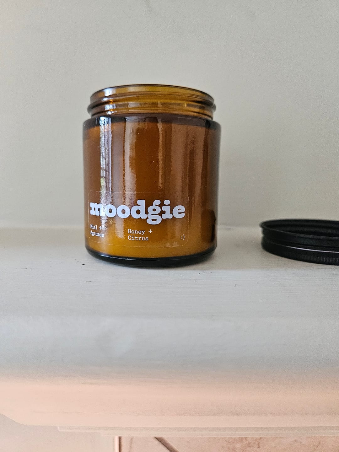 Customer photo review of Bougie - Miel + Agrumes