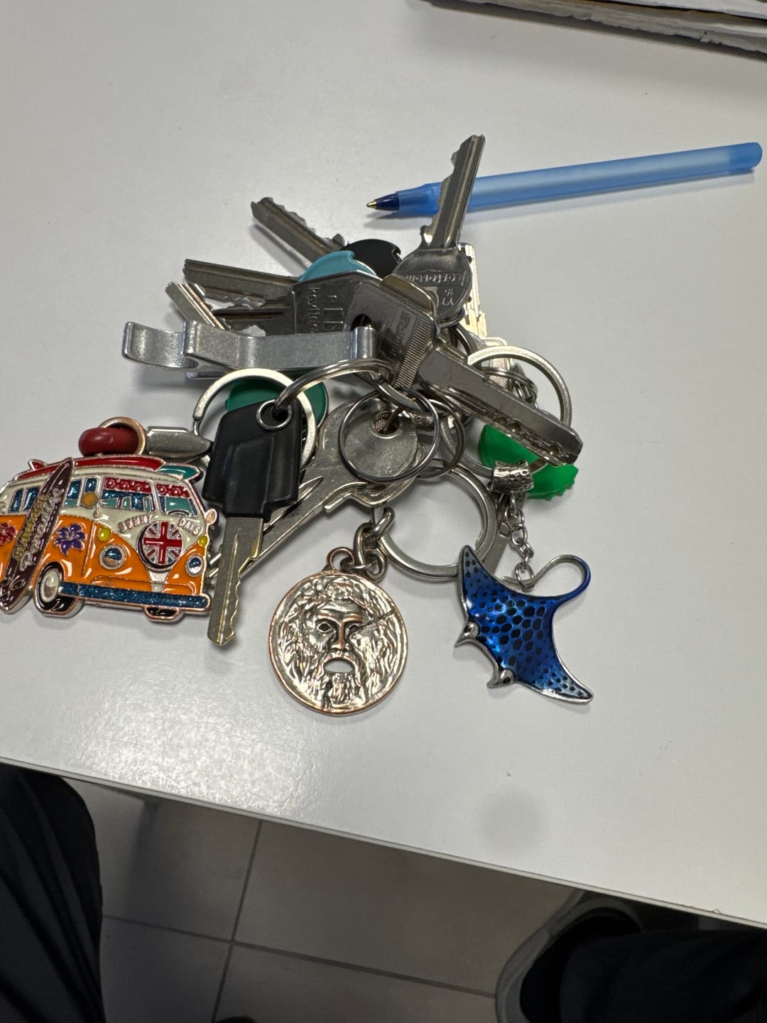 Customer photo review of Real Silver 925 key chain: Blue Ray