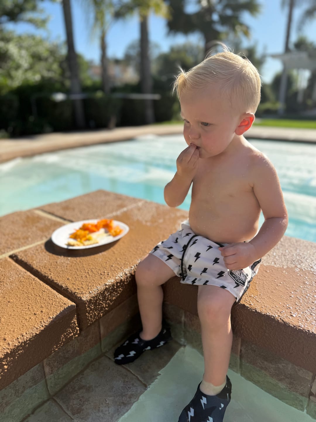 Customer photo review of Hybrid Swim Trunks in Bowie