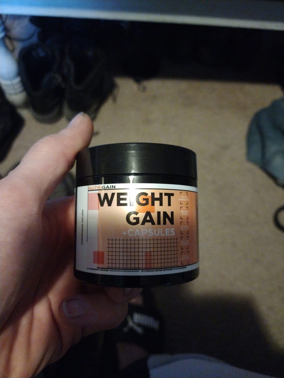 Customer photo review of Nutrigain Weight Gain Capsules