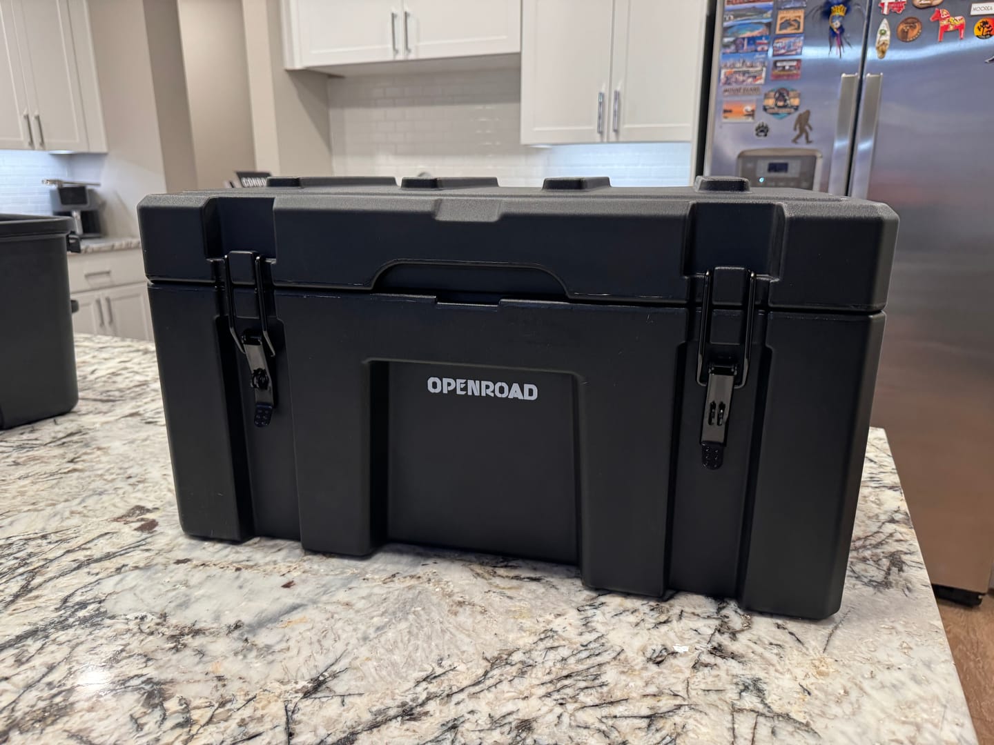 Customer photo review of OPENROAD Camping Storage Case – 50L