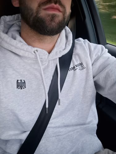Customer photo review of Hoodie - Ruhm & Ehre - Grey