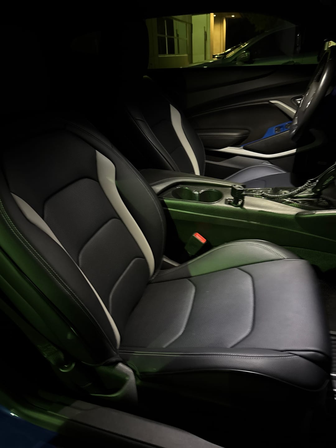 Customer photo review of 6th Gen Camaro Coupe Custom Leather Seat Covers