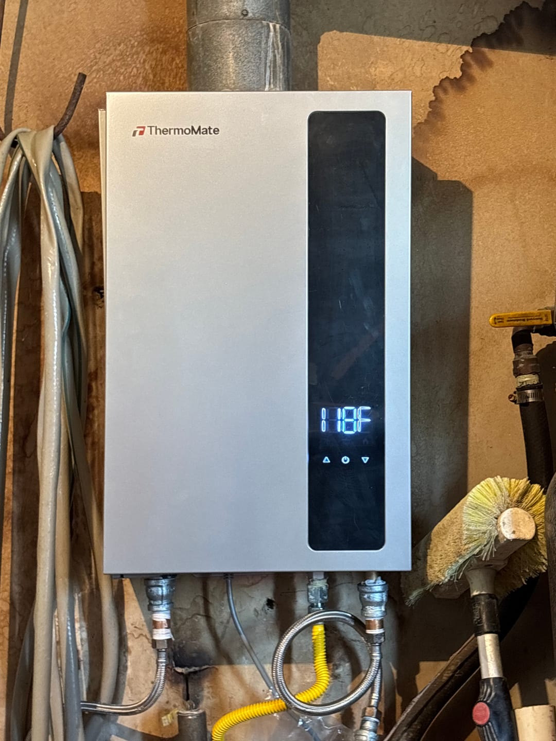 Customer photo review of 4.05 GPM Residential Natural Gas Tankless Water Heater