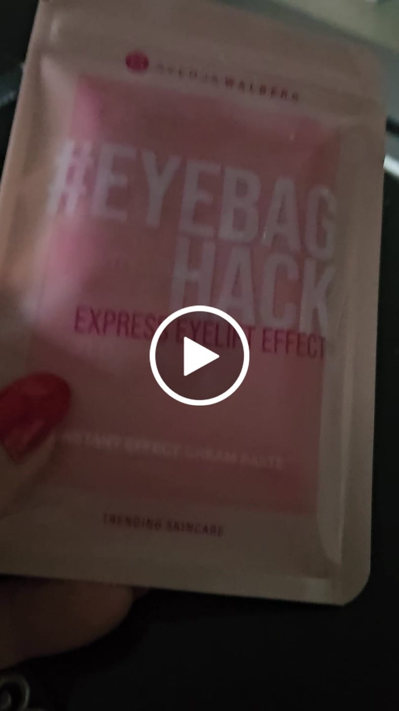 Customer video review of EYEBAGHACK -  Express Eyelift Effect