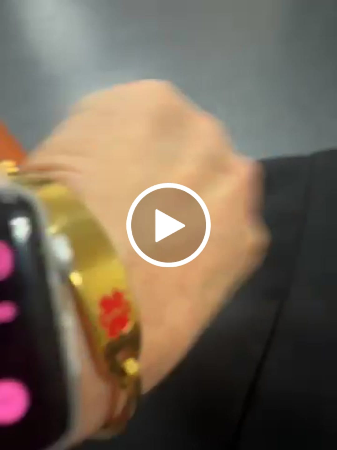 Customer video review of Personalised Gold Medical Alert ID Bangle Bracelet