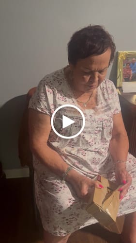 Customer video review of Dolly® Personalized Crochet Doll with Photo Card