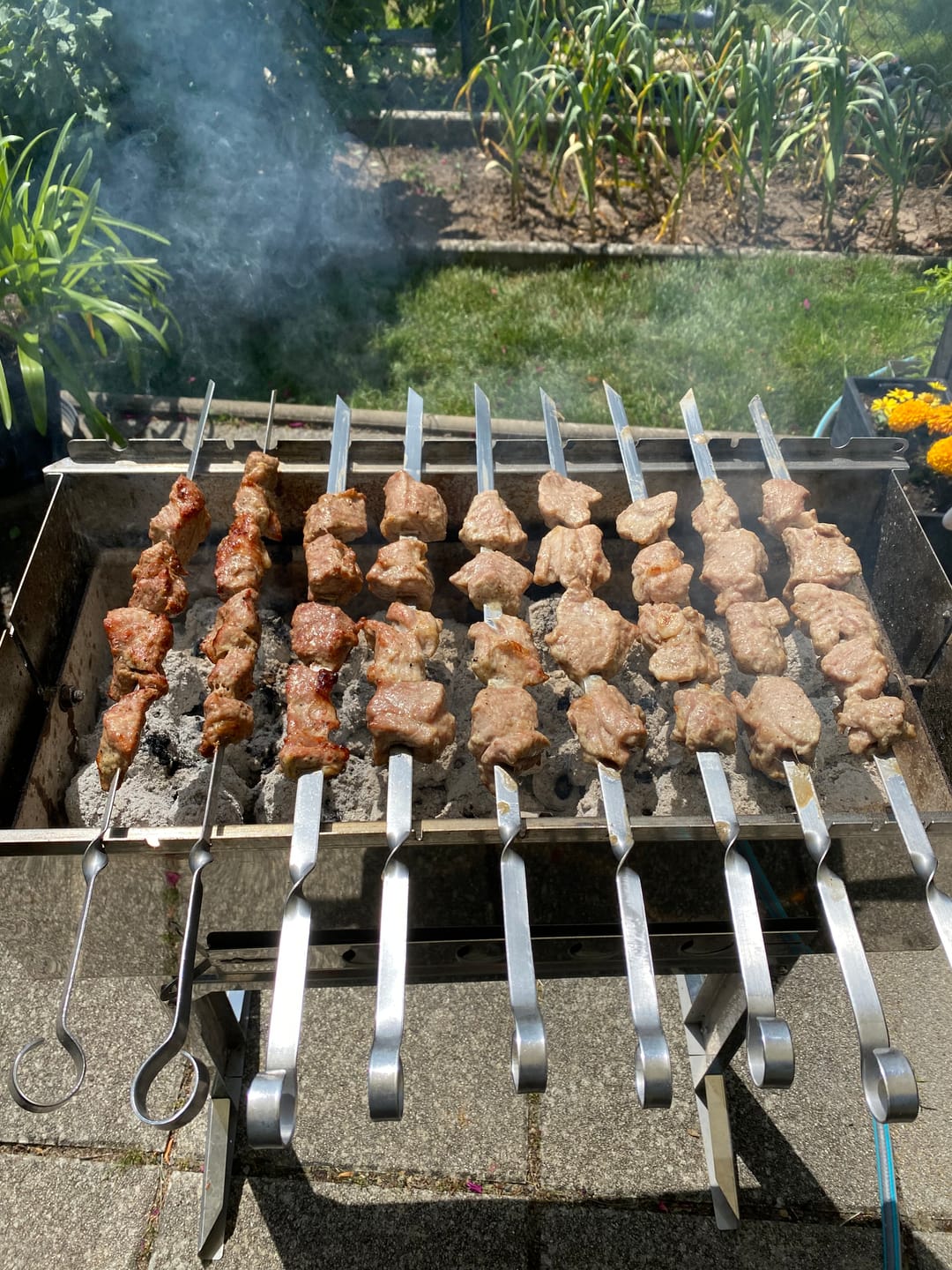 Customer photo review of Schweine-Schaschlik Knoblauch-Pfeffer – würzig & traditionell | mySchaschlik