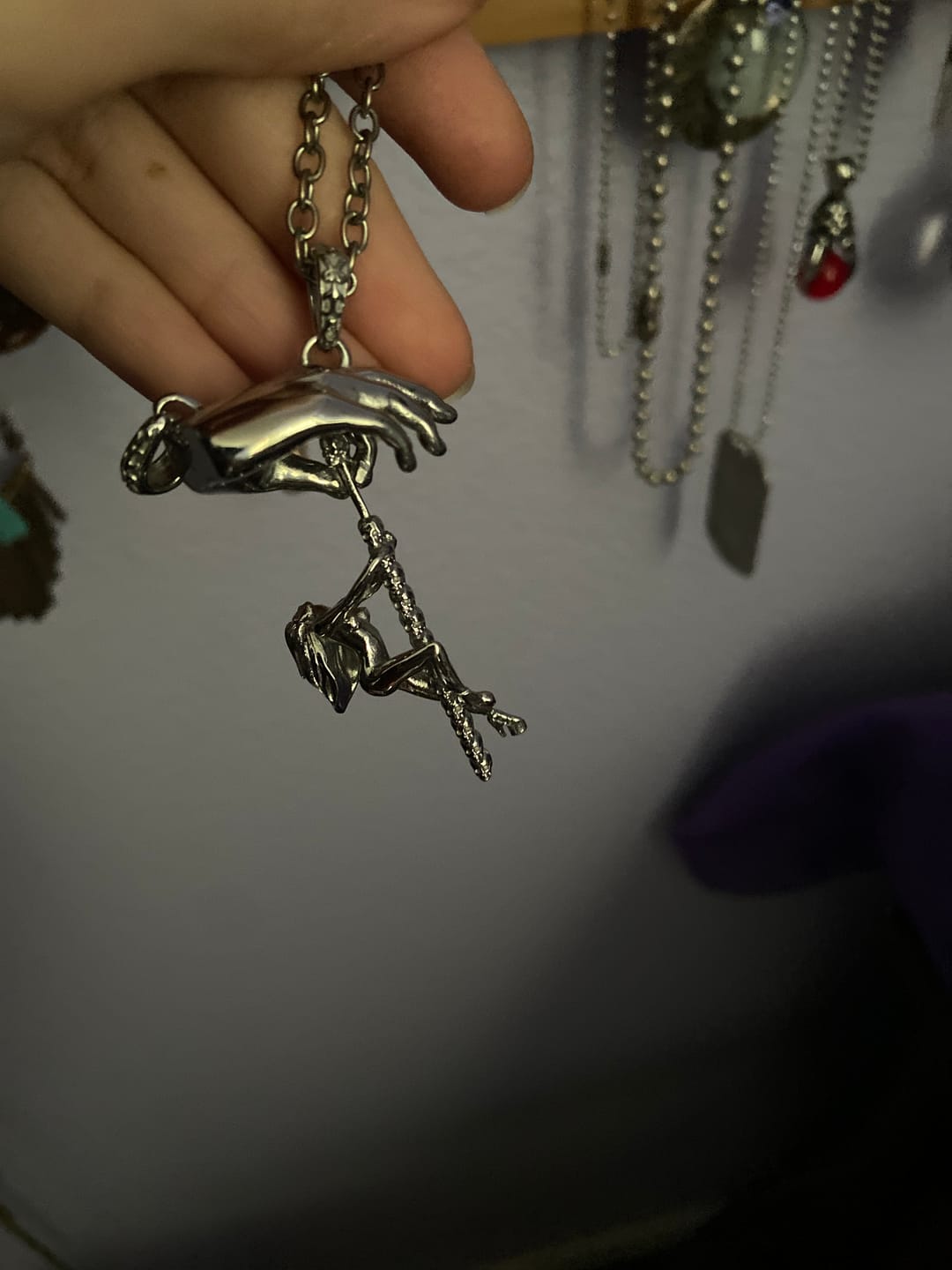 Customer photo review of DANCING WITH DEATH PENDANT