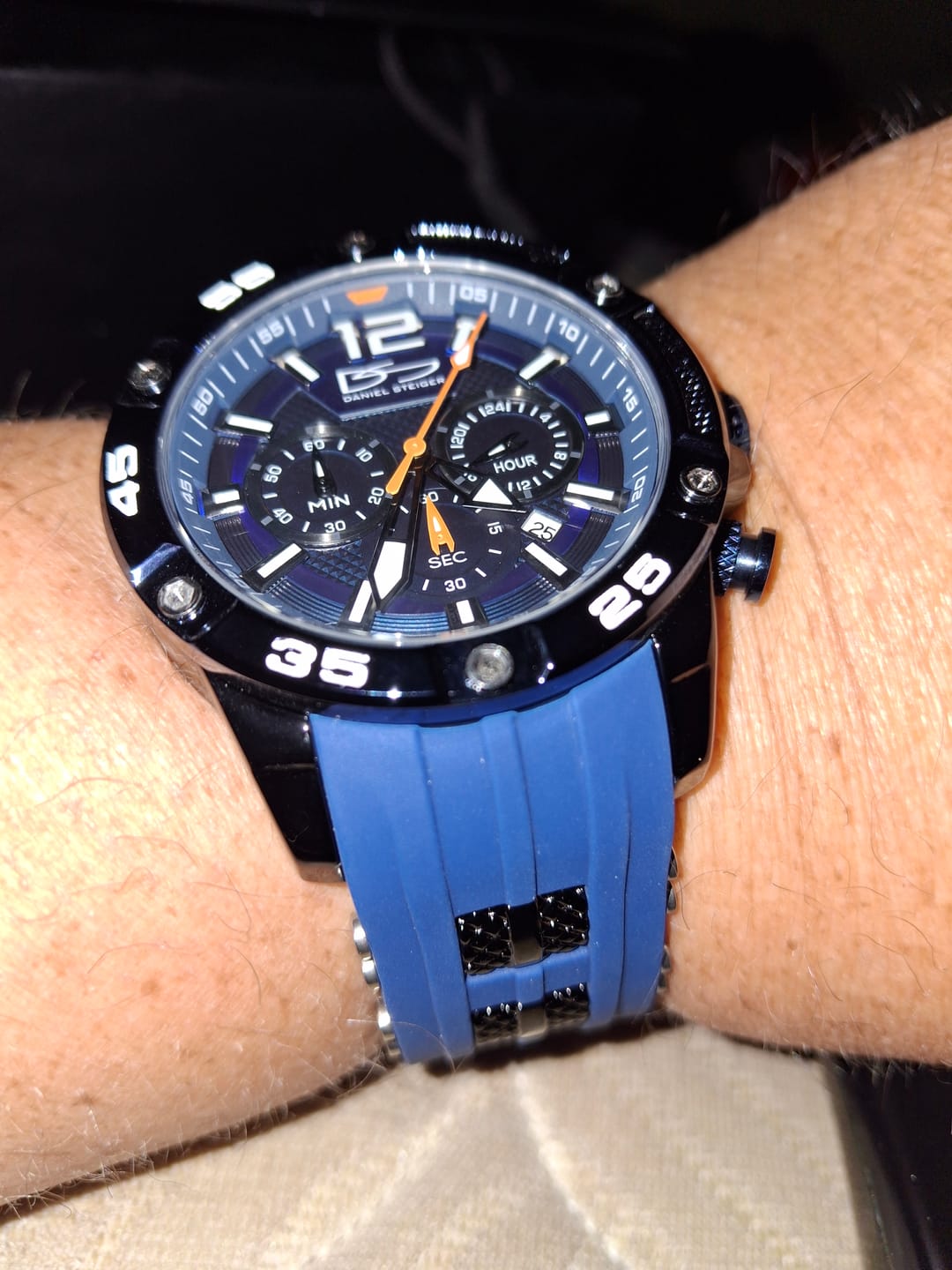Customer photo review of Adventurer Blue Men's Watch & Sunglasses
