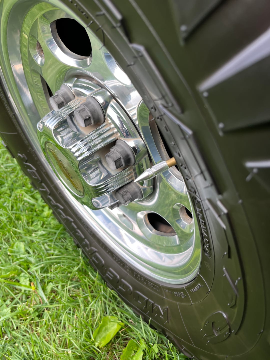 Customer photo review of Spiked Valve Stem Caps