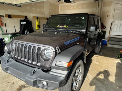Customer photo review of Custom Hood Lettering | Set of 2