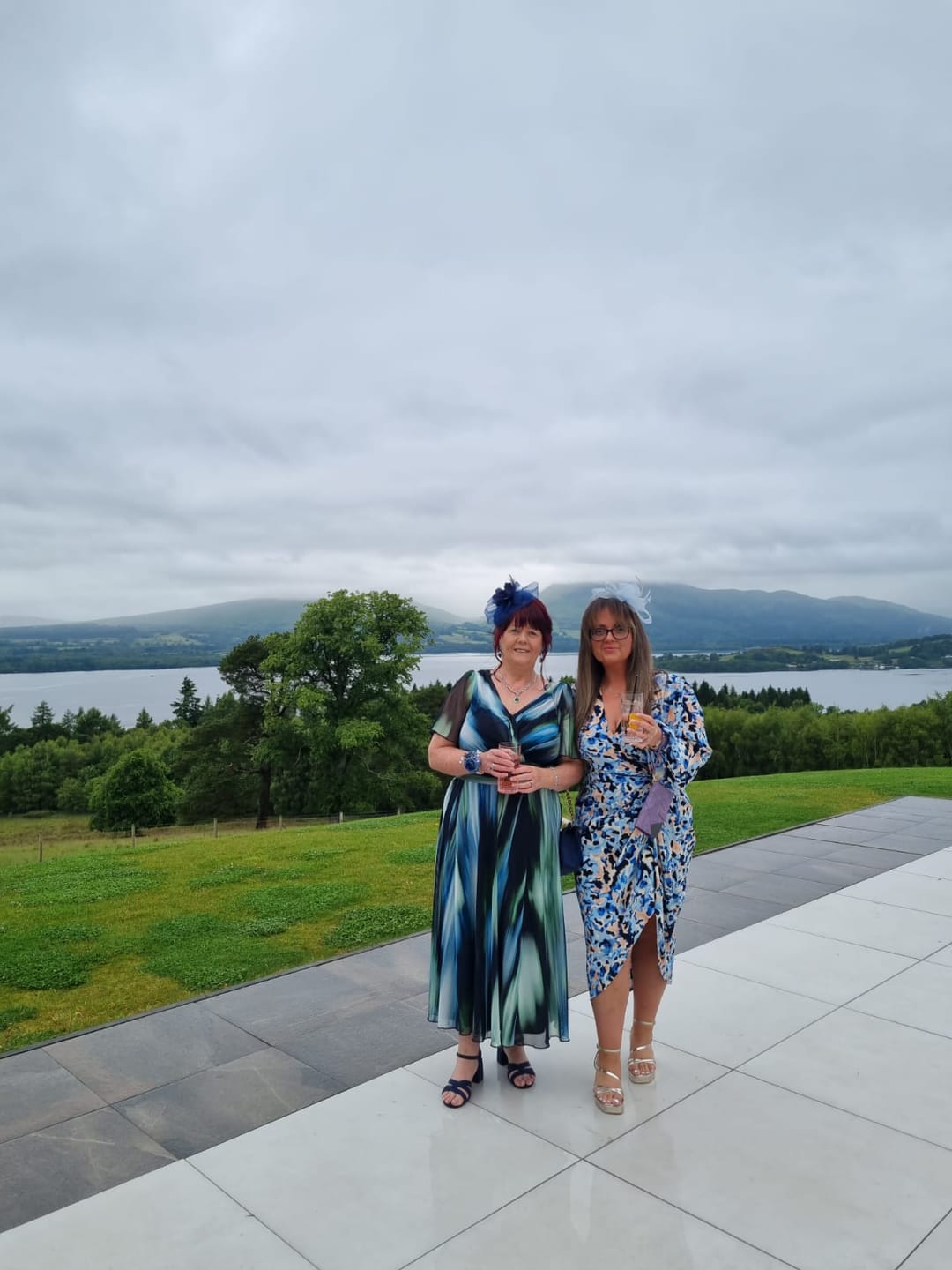 Customer photo review of Verity Green Ikat Print Maxi Gown