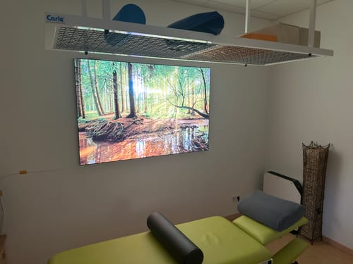 Customer photo review of Canvalight® Leuchtbild | Wald mit Sonnenstrahlen | Querformat