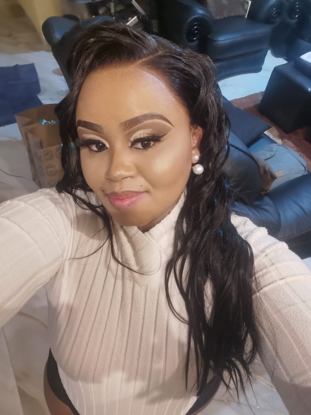 Customer photo review of Cambodian 13x4 Straight Wig - Nat