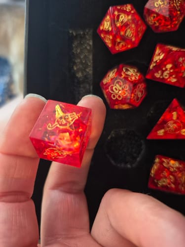 Customer photo review of Mystery Dice Blind Bags!
