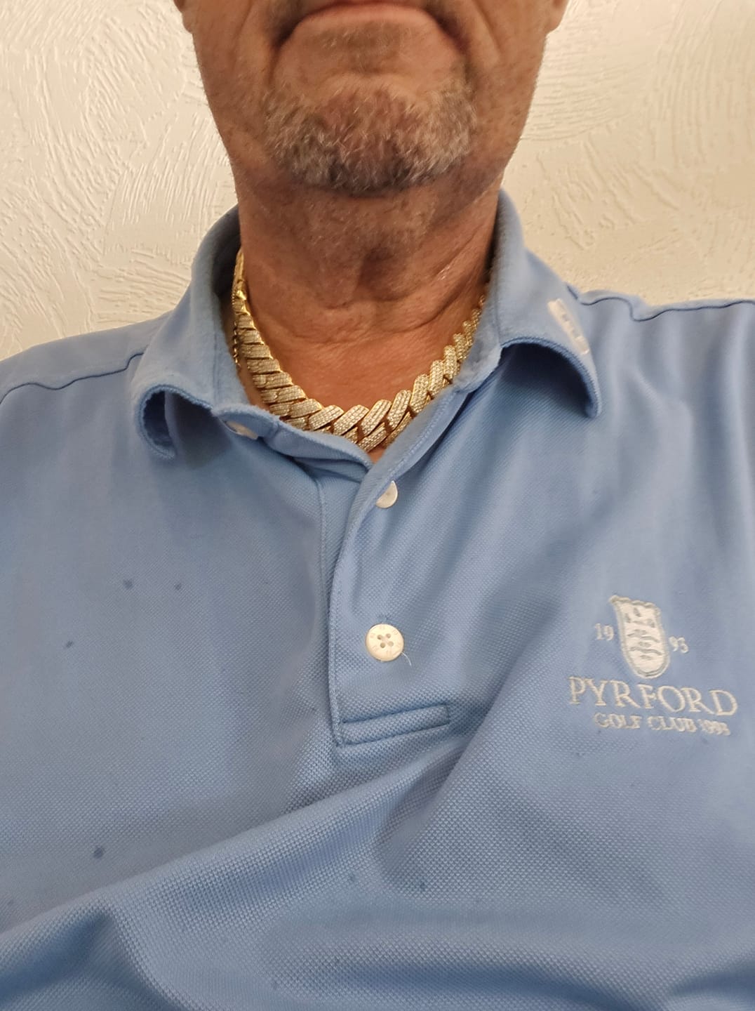 Customer photo review of 20mm Monaco Chain - Gold