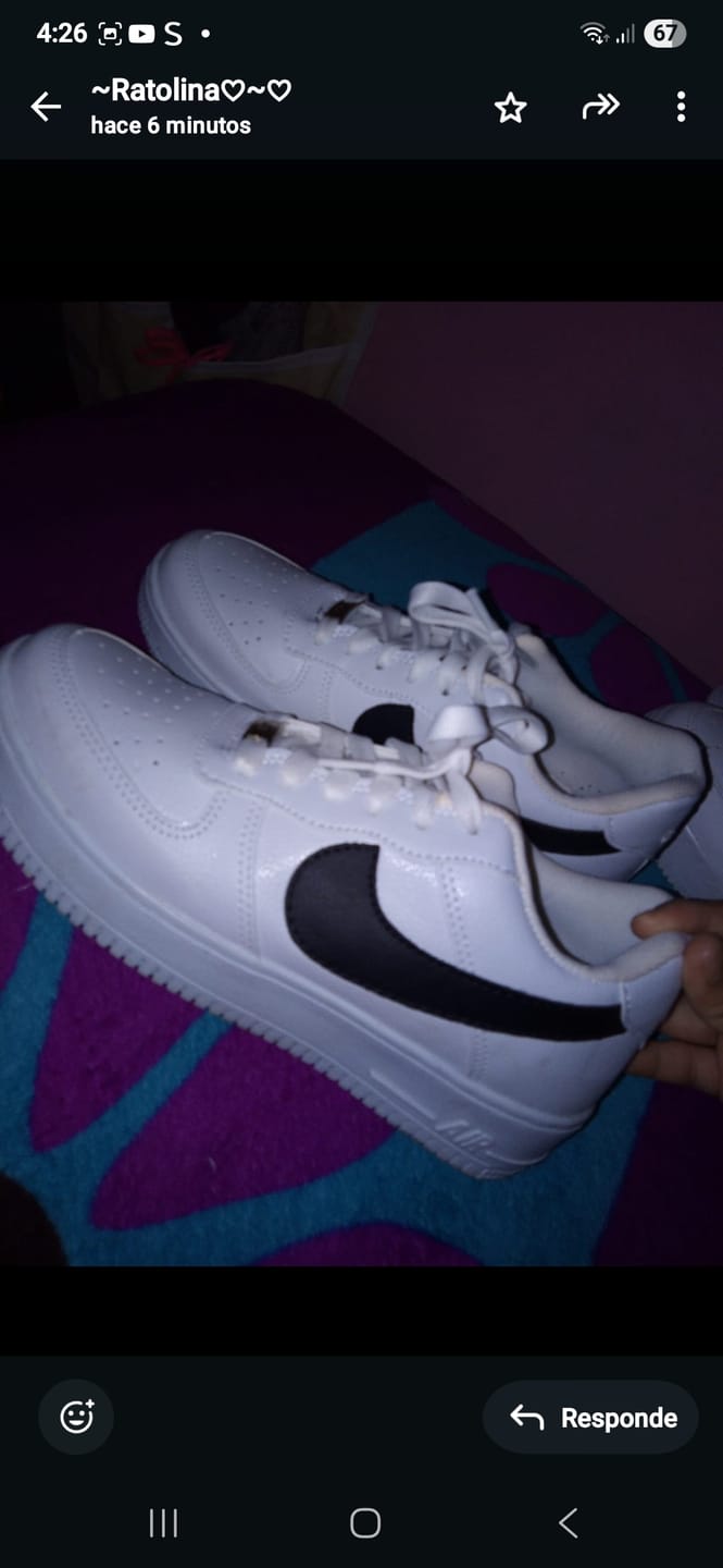 Customer photo review of Tenis 270 Blanco Negro