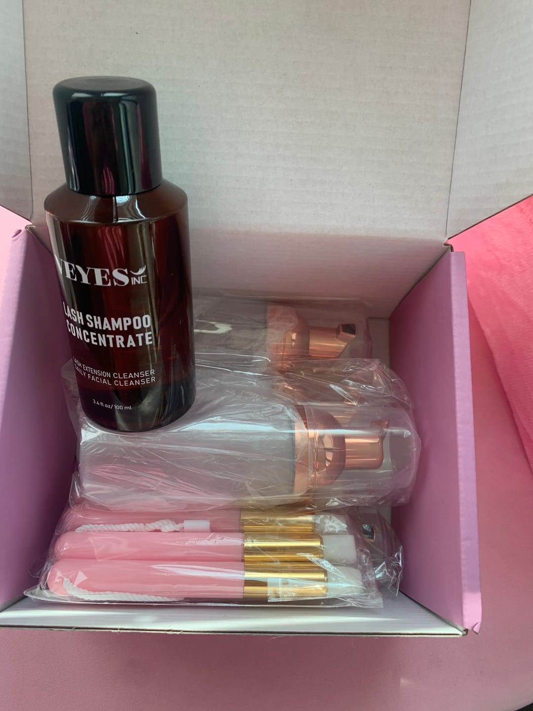 Customer photo review of Lash Shampoo Concentrate 100ML
