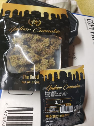 Customer photo review of Gold Spectrum THCA Flower (Top) - Amnesia Haze