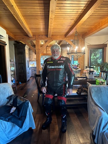 Customer photo review of A Custom Motorcycle Suit (YOUR DESIGN)