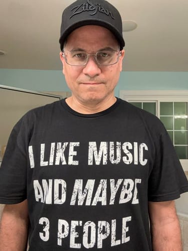 Customer photo review of I Like Music T-Shirt