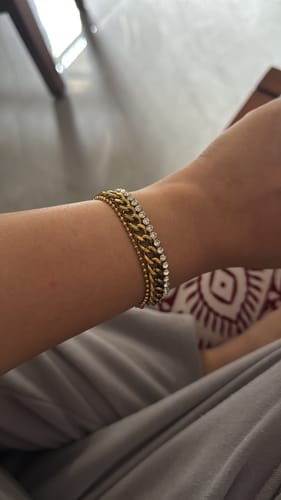 Customer photo review of PERFECT BRACELET STACK - 18K GOLD-PLATED