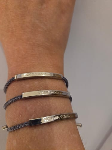 Customer photo review of Armband "Ich bin dankbar."