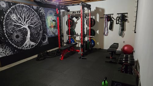 Customer photo review of RitFit M1 PRO Multi-Functional Smith Machine with Cable Crossover System and Squat Rack for Home Gym