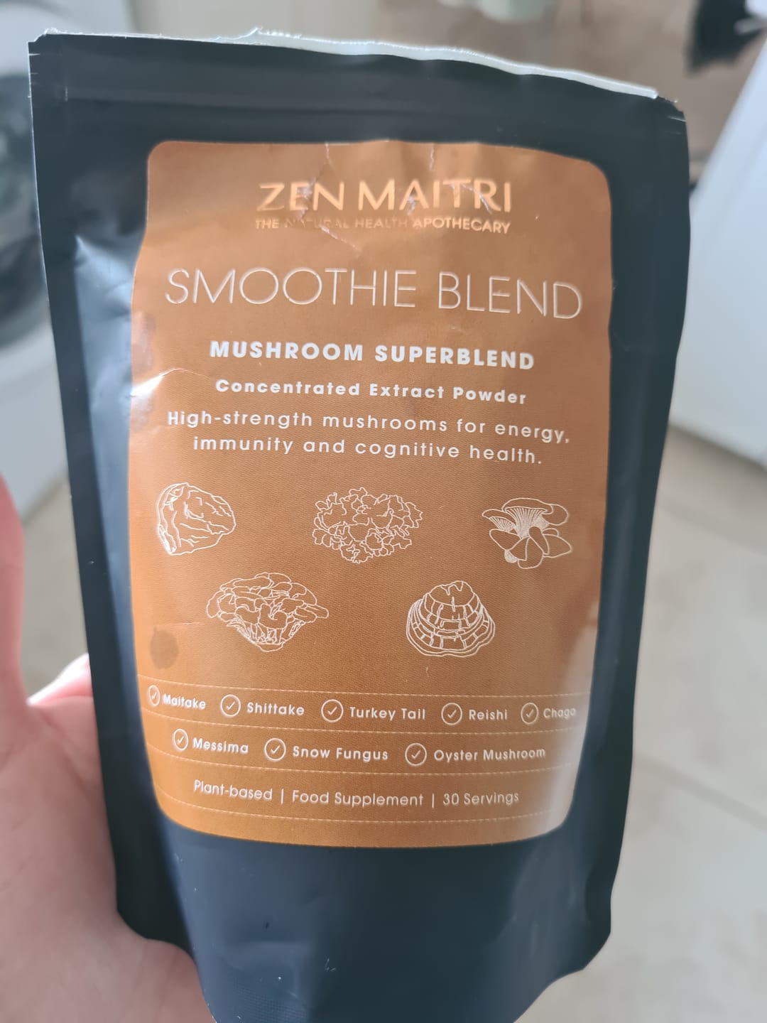 Customer photo review of Mushroom Superblend | 8 Organic Mushrooms | High Extract Strength for 360° Health & Wellbeing Support | 30 Servings