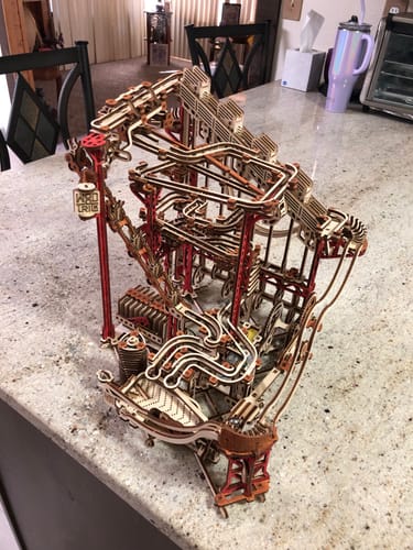 Customer photo review of Spiral Marble Run