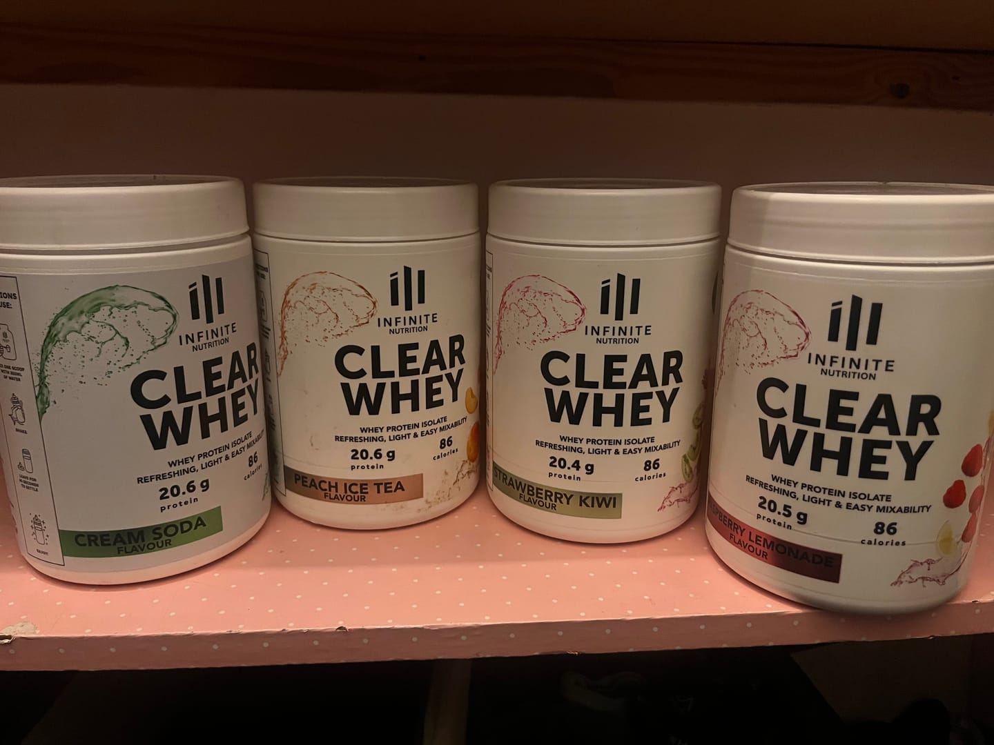 Customer photo review of Strawberry Kiwi Clear Whey Protein