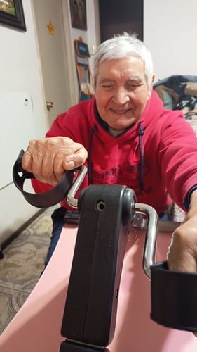 Customer photo review of Pedalera Ejercitador De Manos Y Pies Con Pantalla Lcd
