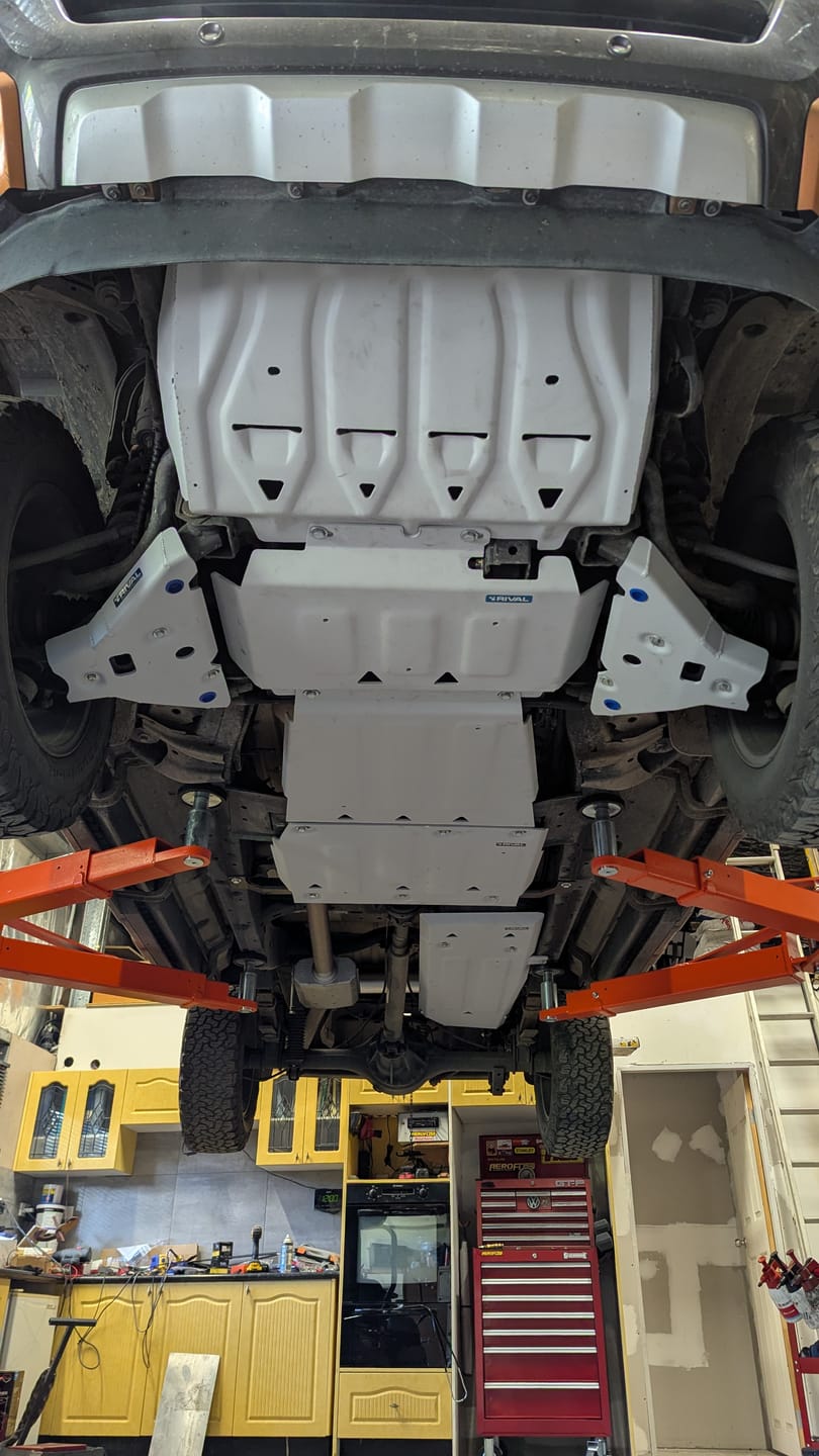 Customer photo review of Aluminium Lower Control Arm Bash Plate – Ford Ranger PX1/PX2/PX3 (2012–2022)