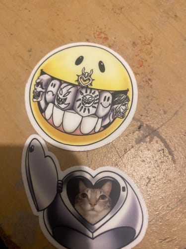Customer photo review of 8 YEAR ANNIVERSARY STICKER PACK