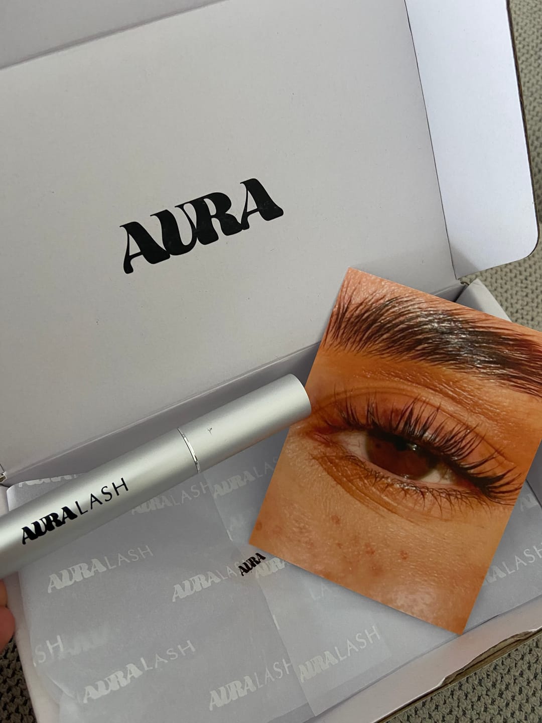 Customer photo review of SÉRUM AURA LASH