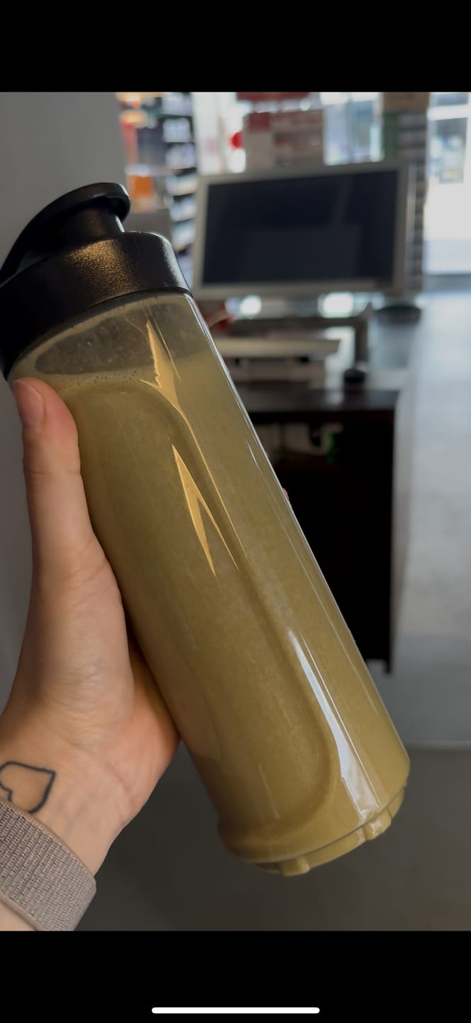 Customer photo review of Golden Chai Protein (vegan)