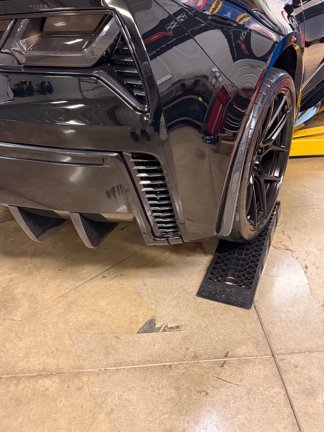 Customer photo review of Corvette C7 Extended Front & Rear Splash Guards