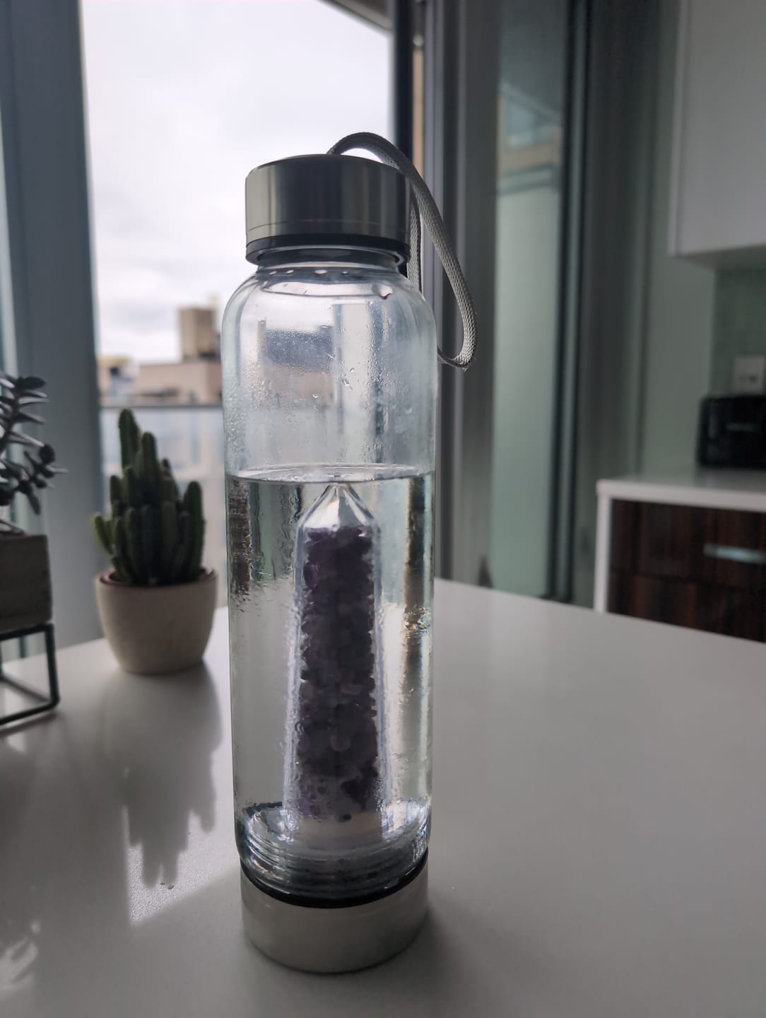 Customer photo review of Crystal Elixir Water Bottle