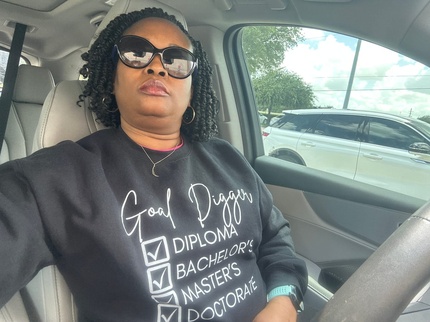 Customer photo review of Goal Digger Doctorate tee
