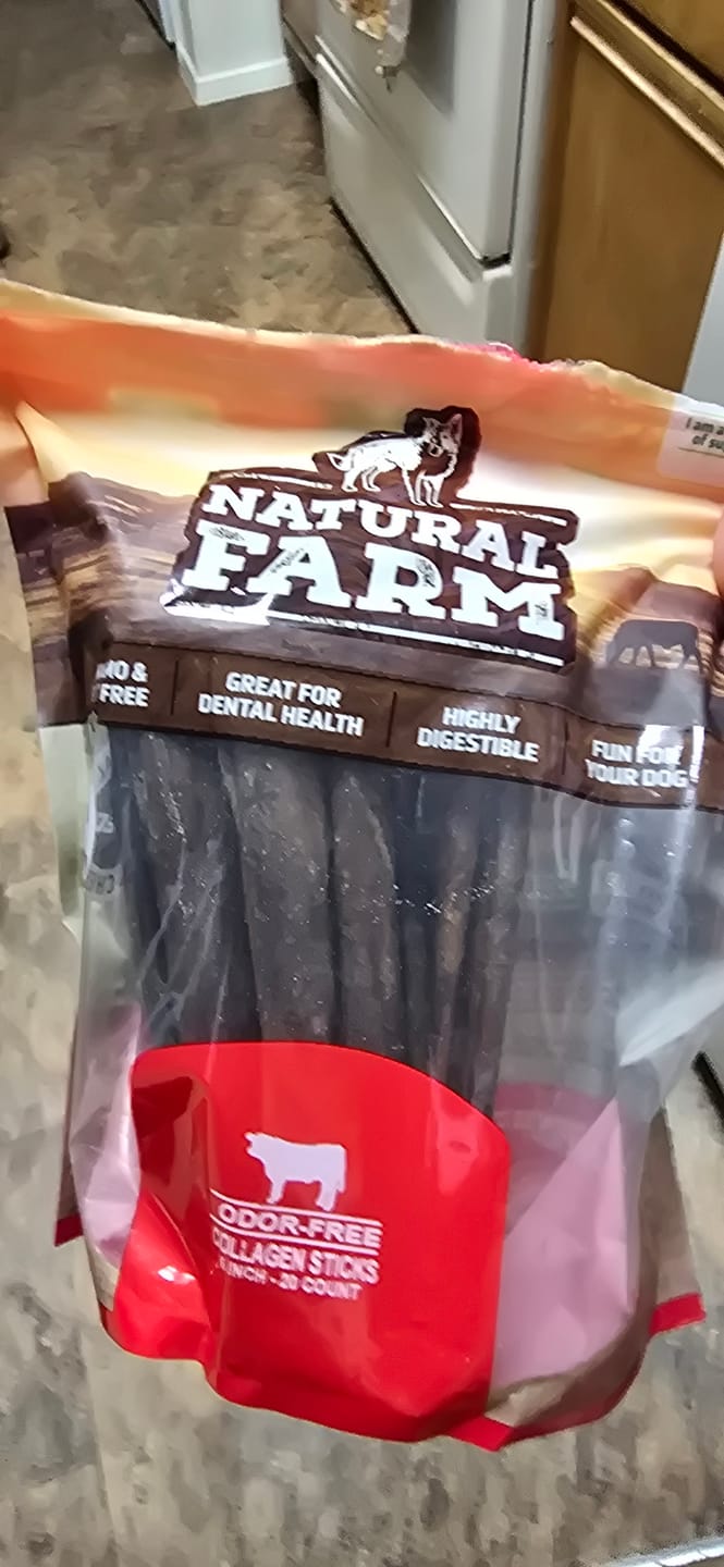 Customer photo review of 6 Inch Beef Collagen Sticks