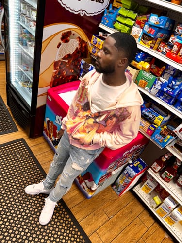 Customer photo review of Vale Forever Dreams Zip Up Hoodie Pink