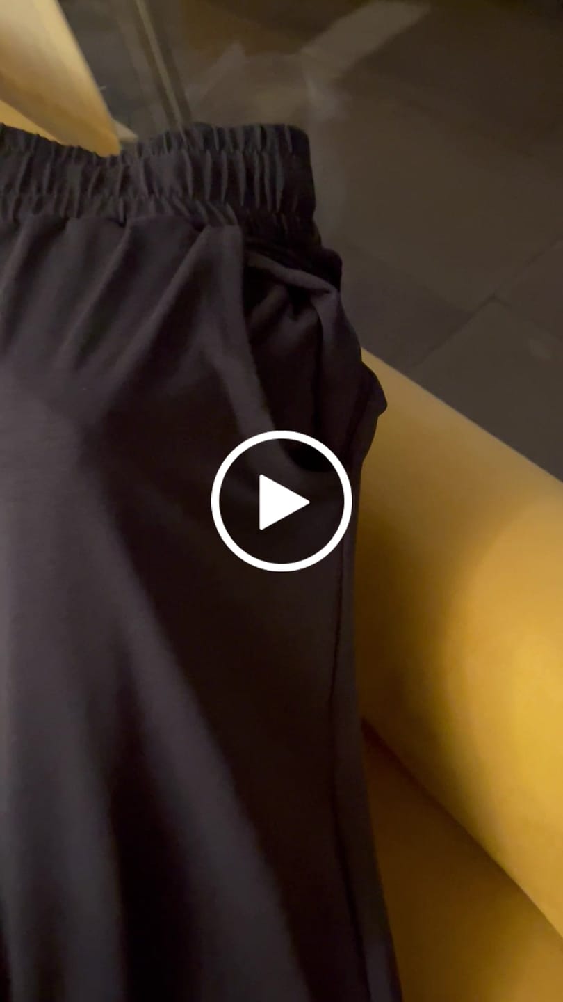 Customer video review of Everyday Palazzo | AlgaKnit - Black