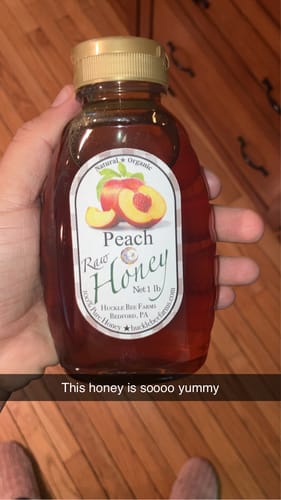 Customer photo review of Peach Infused Honey